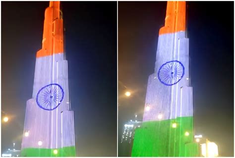 Watch: Iconic Burj Khalifa Lights Up In Tricolour On I-Day, Day After Pakistani Meltdown