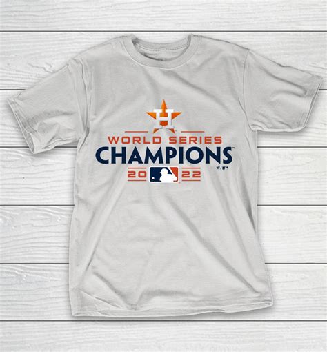 Houston Astros Navy Logo 2022 World Series Champions Shirts | WoopyTee