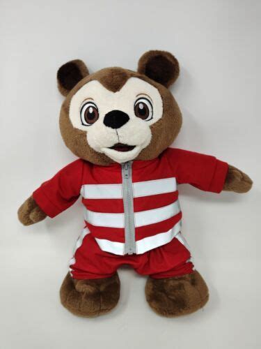 Brinley Bear - Great Wolf Lodge PLUSH Red Track Suit - 16" w/ Light in Hand | #4591953091