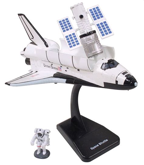 A realistic plastic model of the retired space shuttle The fine detail includes full color ...