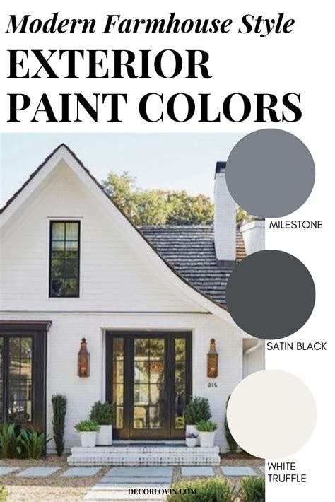 modern farmhouse exterior paint colors 2020 - Olen Gresham