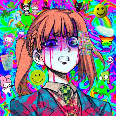 scenecore / glitchcore sara chidouin ! | Aesthetic anime, Anime icons, Cute profile pictures