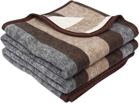 Amazon.com: Alpaca Warehouse 100% Natural Alpaca and Sheep Wool Blanket ...