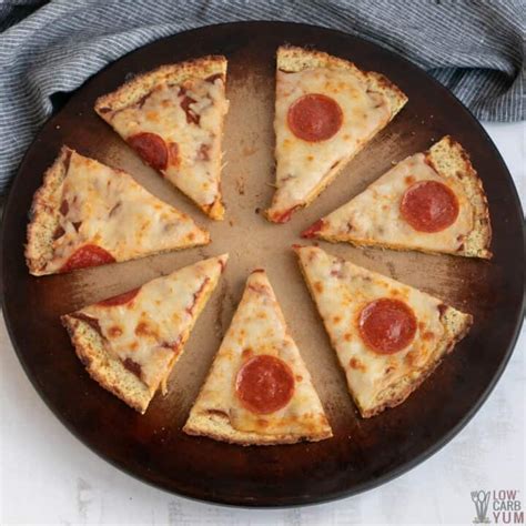 Gluten-Free Coconut Flour Pizza Crust - Low Carb Yum