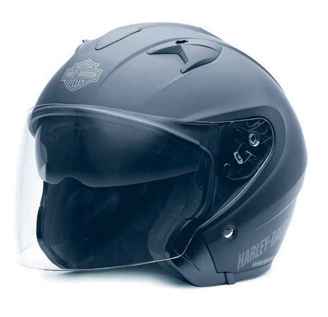 Harley-Davidson® Men's 3/4 Helmet With Sun Shield Matte Black 98225 ...