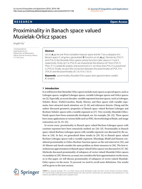 (PDF) Proximinality in Banach space valued Musielak-Orlicz spaces