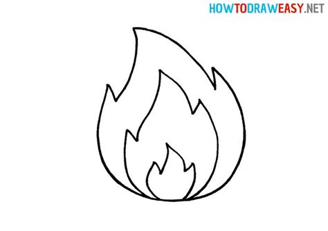 How to Draw an Easy Fire | Fire drawing, Drawing lessons for kids, Fire ...