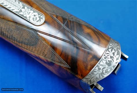 Perazzi SCO Extra sideplate 12 bore w Galeazzi engraved game scenes