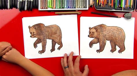 How To Draw A Grizzly Bear (realistic) - Art For Kids Hub