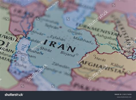 Middle East Political Map Iran Focus Stock Photo 2385174699 | Shutterstock