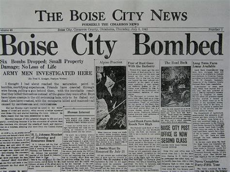 Boise City, Oklahoma Survived A WWII Bombing And You Won't Believe The ...