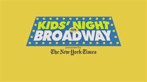 Kids night on broadway - ABC7 New York