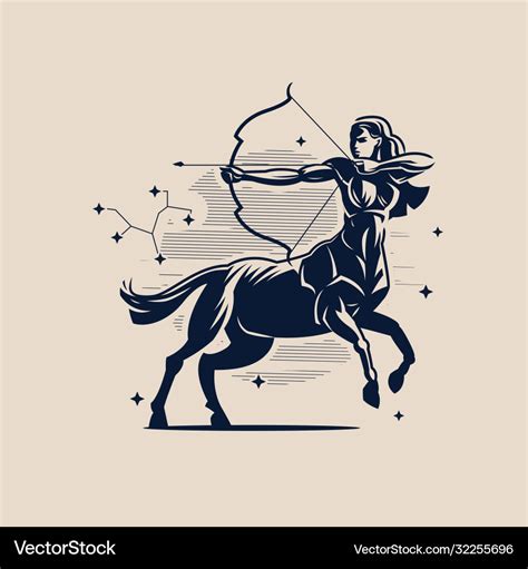 Sign zodiac sagittarius Royalty Free Vector Image