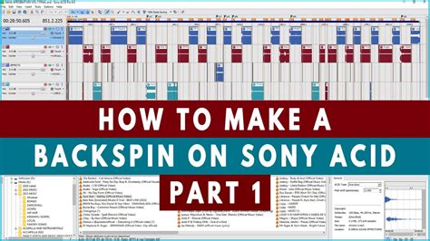 HOW TO MAKE A BACKSPIN ON SONY ACID 2023 - YouTube