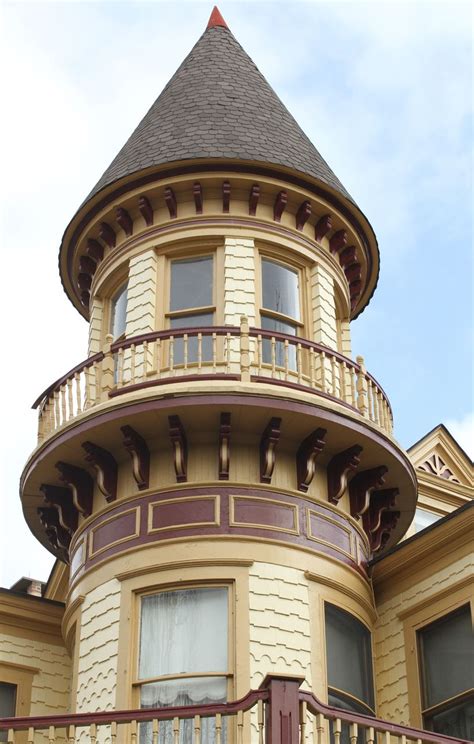 Turret House with Decorative Balcony