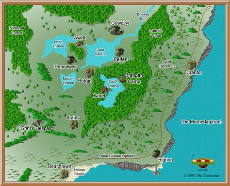 Fantasy Overland Map #6 - Free Fantasy Maps