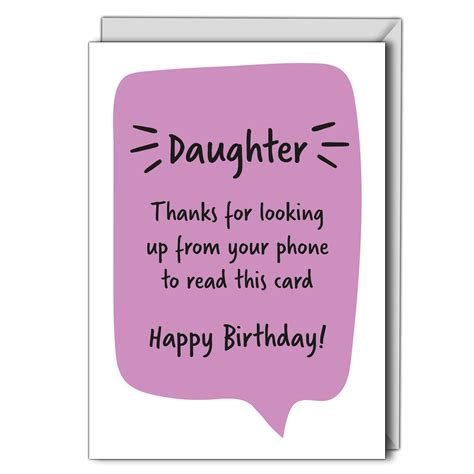 Personalised Cards and Gifts Online Birthday Card Daughter Funny Phone ...