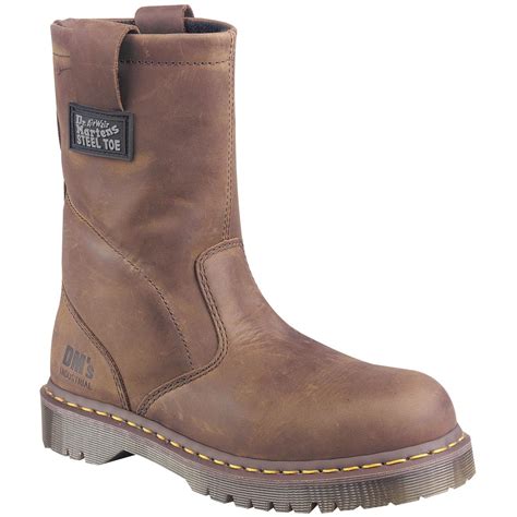 Men's Dr. Martens™ 10" Volcano Steel Toe Wellington Boots, Gaucho ...