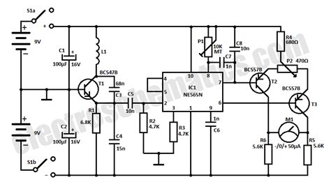 Metal Detector Circuits Schematics