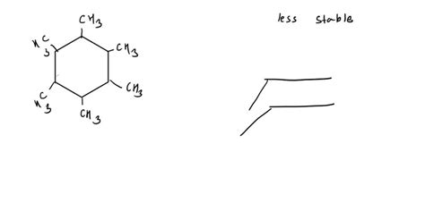 SOLVED: Draw the least stable chair conformation of 1,2,3,4,5,6 ...