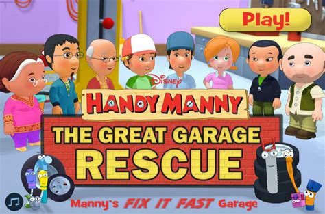 Handy Manny: The Great Garage Rescue (Online Games) | Soundeffects Wiki | Fandom