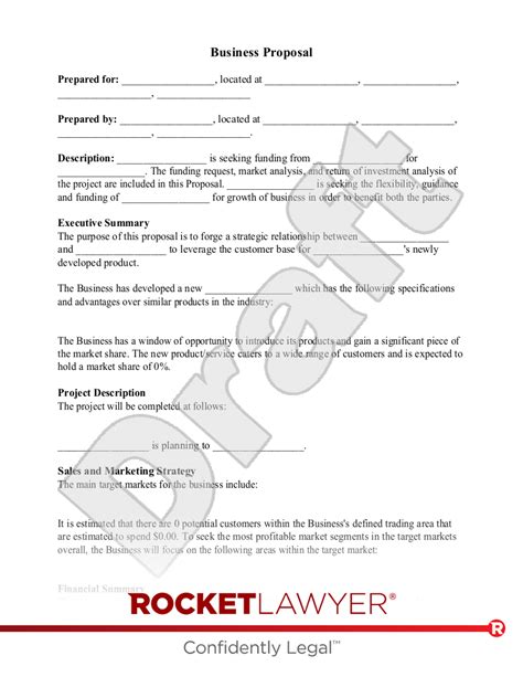 Free Business Proposal Template & FAQs - Rocket Lawyer