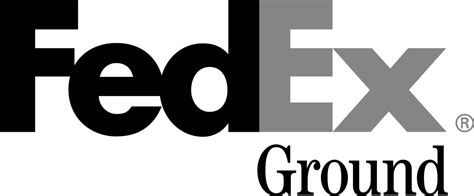 FEDEX GROUND Logo Black and White – Brands Logos