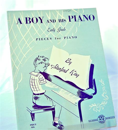 Retro 40s Kids Piano Music Book A Boy and His Piano Early | Etsy | Piano music books, Kids piano ...