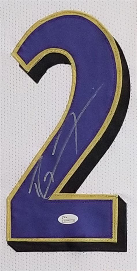 Ray Lewis Autographed Framed Ravens White Jersey - The Stadium Studio