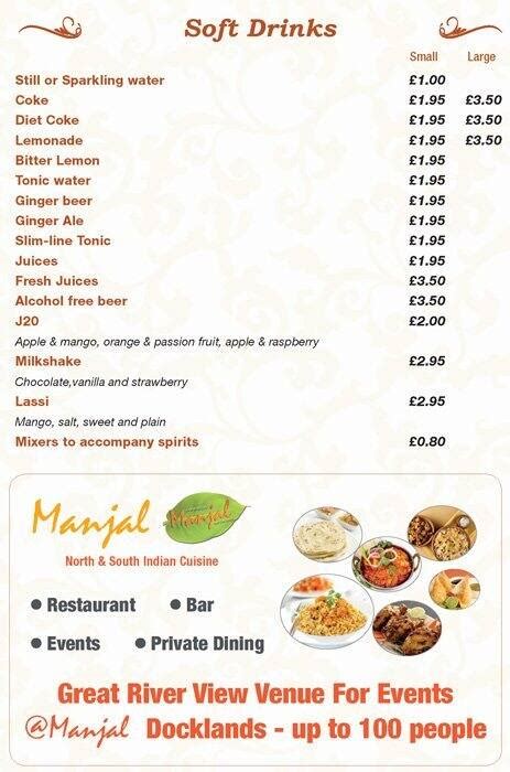 Manjal Restaurant Menu, Menu for Manjal Restaurant, Isle of Dogs, London - Zomato UK