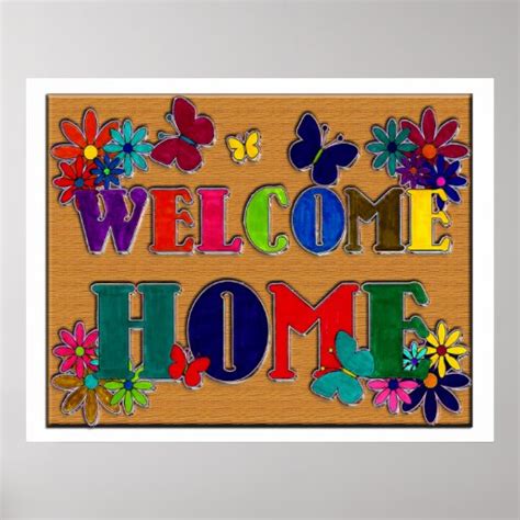 Welcome Home Sign Print