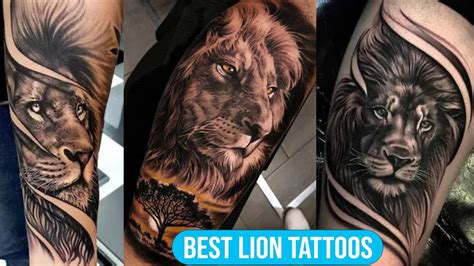 Top 50 Best Lion Tattoo - YouTube