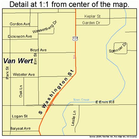 Van Wert Ohio Street Map 3979562 | Maps Of Ohio