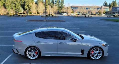 Kia Stinger GT2 AWD Ceramic Silver Blaque Diamond BD-F25 Wheel | Wheel Front