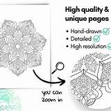 Healing Mandalas Printable Coloring Book  PDF Mindfulness sketch template
