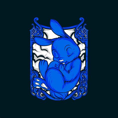 cute sleeping rabbit 5308156 Vector Art at Vecteezy