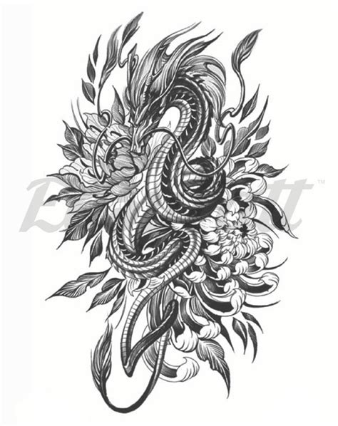 Hidden Dragon Temporary Tattoo Sleeve | EasyTatt™