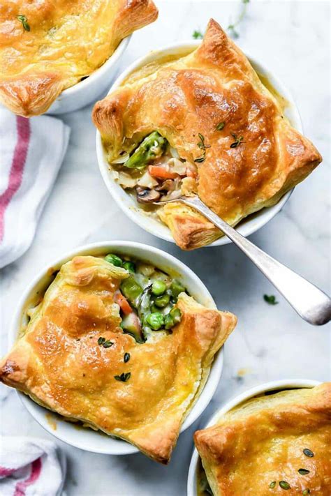 Easy Chicken Pot Pie with Puff Pastry Crust | foodiecrush.com