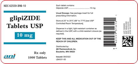 Glipizide Tablets USP