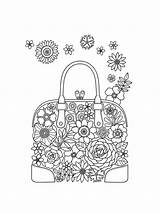 Purse Handbag Coloring Pages sketch template