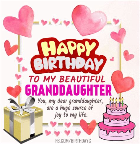 Happy Birthday Granddaughter images gifs | Birthday Greeting | birthday.kim