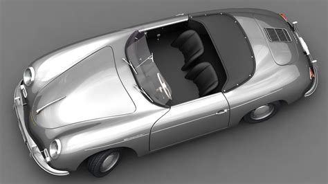 Porsche 356 Speedster 1950 (Low Interior) 3D Model $89 - .ma .max .unknown .obj .fbx .dwg - Free3D