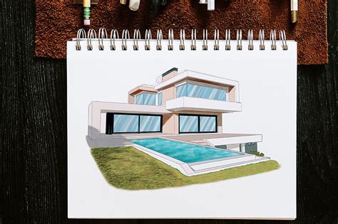 Easy Mansion Drawing