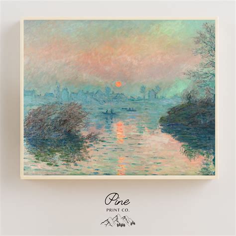 Sunset Painting Monet Painting Claude Monet Print Monet - Etsy