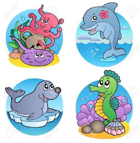 Water Animals Clipart