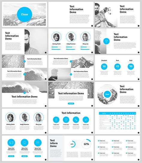 Free Clean Modern Powerpoint Template | Powerpoint design templates, Creative powerpoint ...