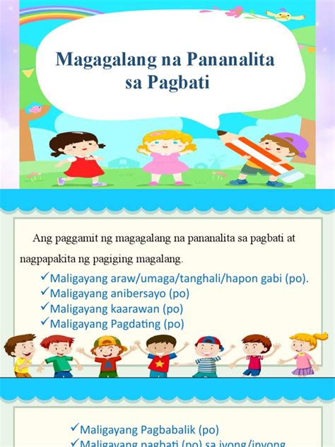 Magagalang na Pananalita