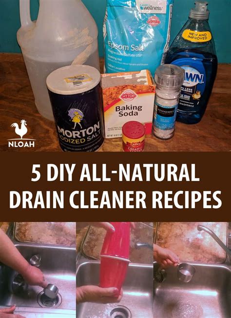 5 DIY All-Natural Drain Cleaner Recipes • New Life On A Homestead | Natural drain cleaner ...