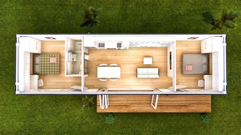 Floor Plan - San Marino | Prefab Container Home in 2020 | Container ...