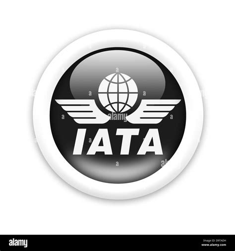 IATA / International Air Transport Association logo flag symbol icon Stock Photo - Alamy